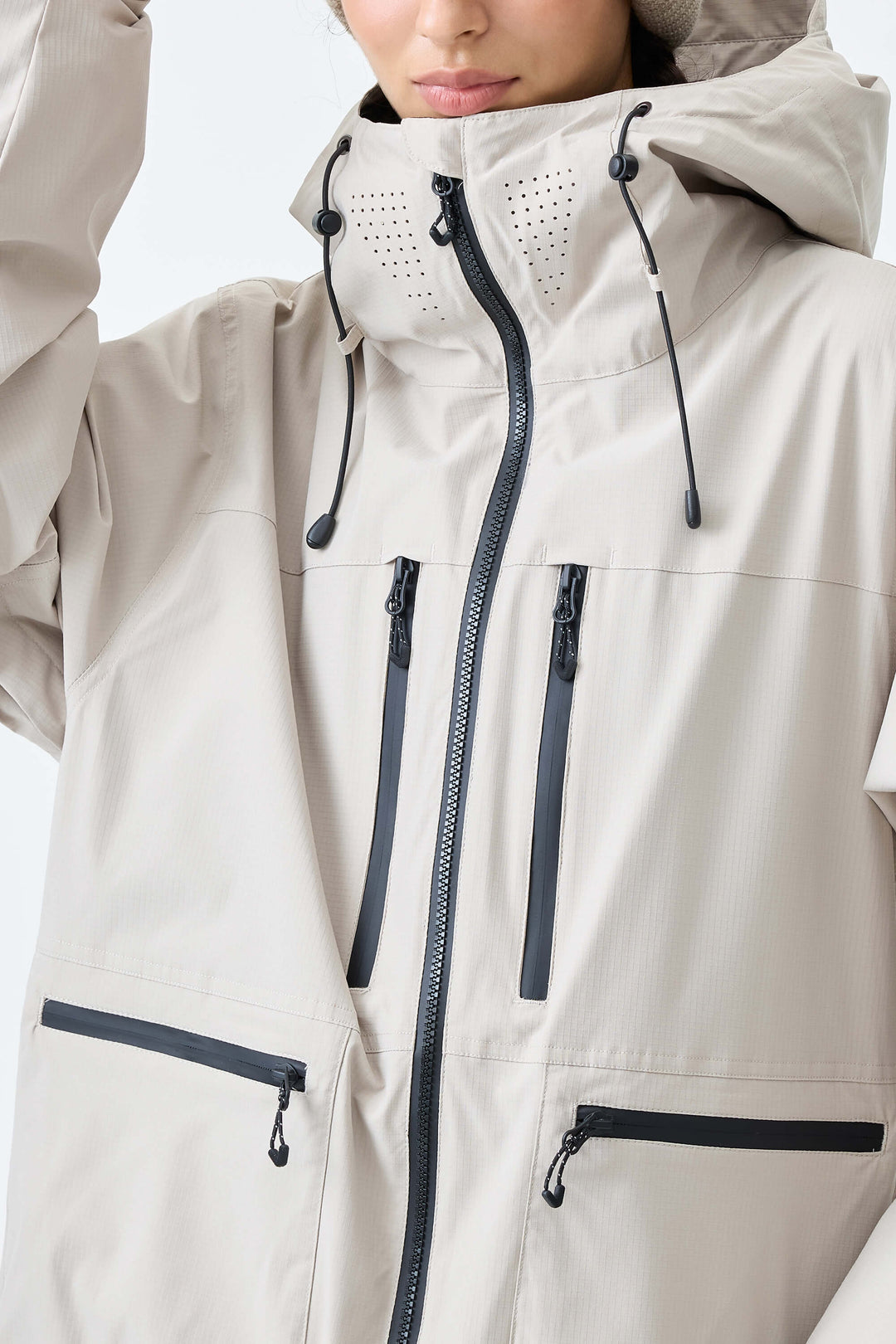Women's Oat Milk Eco Utility Insulated Snow Jacket
