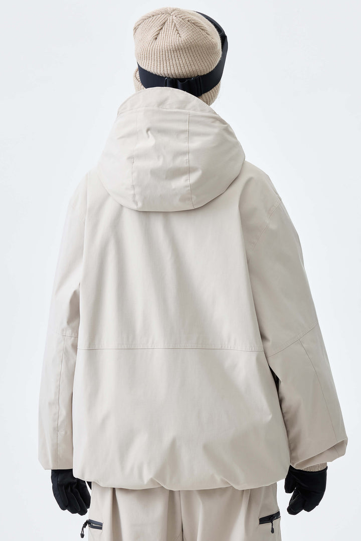Women's Oat Milk Eco Utility Insulated Snow Jacket