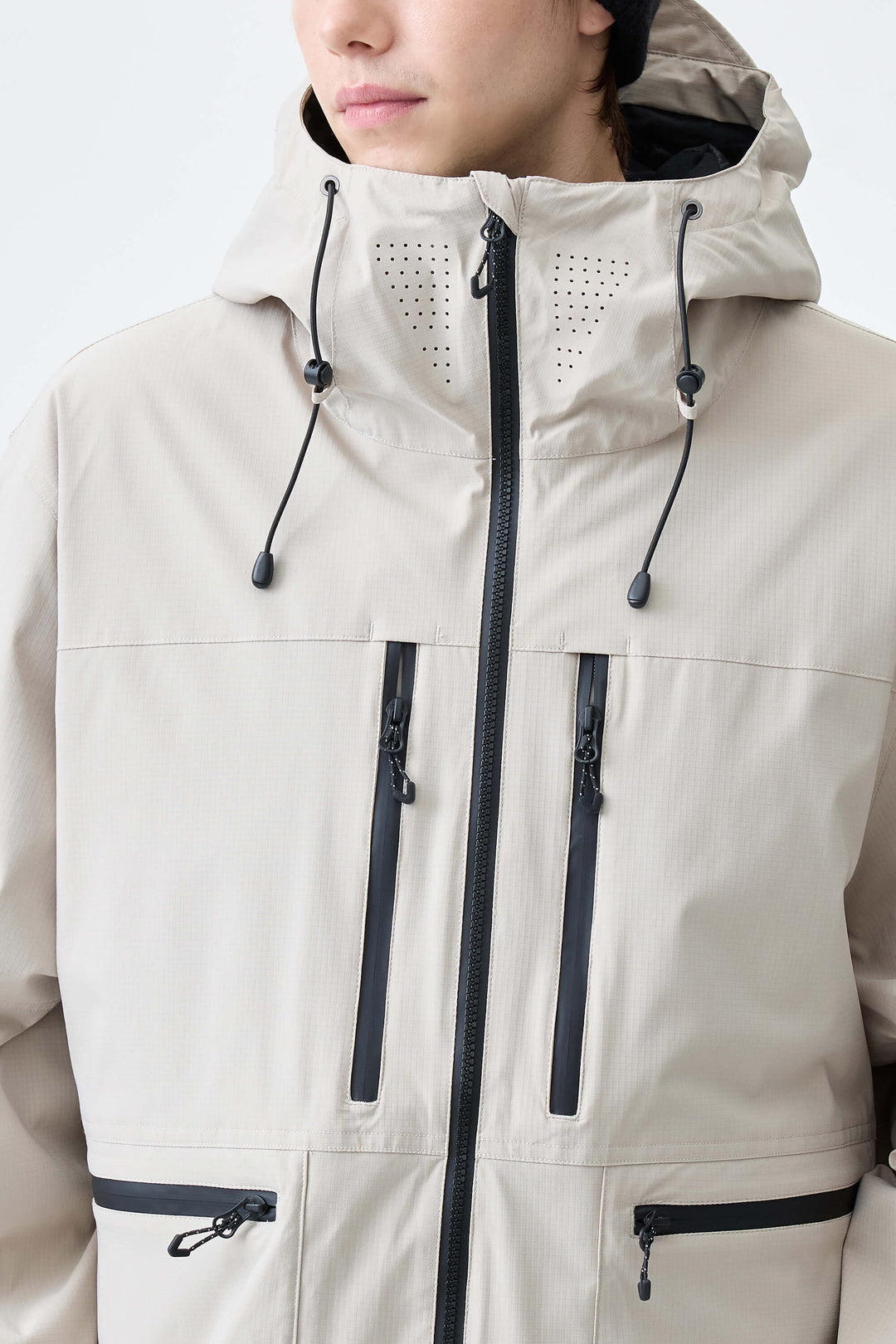 Men's Oat Milk Eco Utility Insulated Snow Jacket