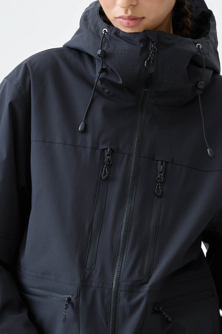 Women's Black Eco Utility Insulated Snow Jacket