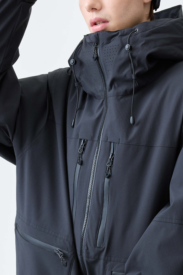 Men's Black Eco Utility Insulated Snow Jacket