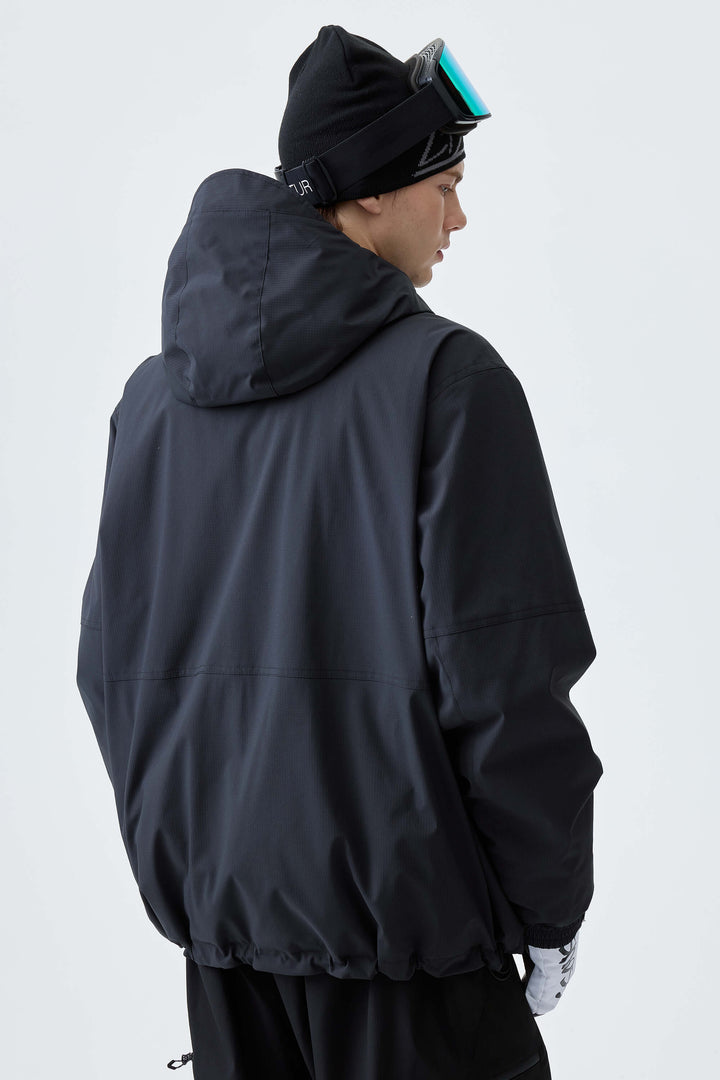 Men's Black Eco Utility Insulated Snow Jacket