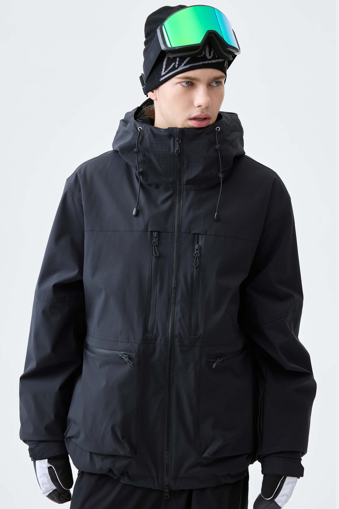 Men's Black Eco Utility Insulated Snow Jacket