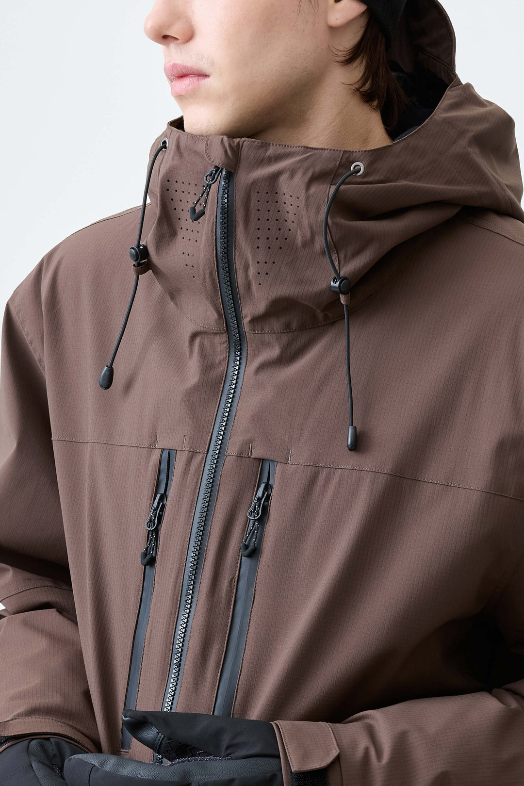 Men's Brown Eco Utility Insulated Snow Jacket