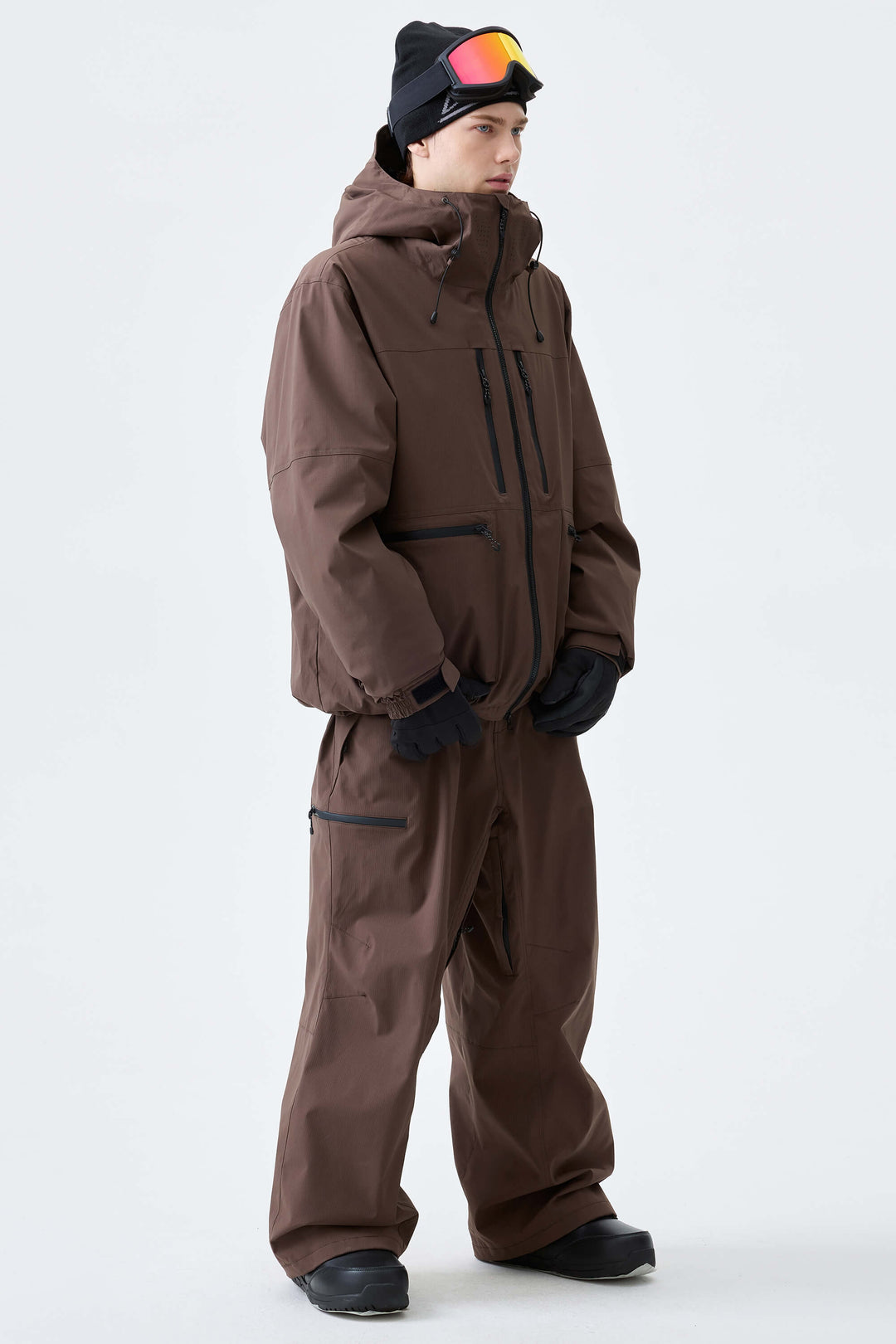 Men's Black Marble Eco Utility Insulated Snow Jacket