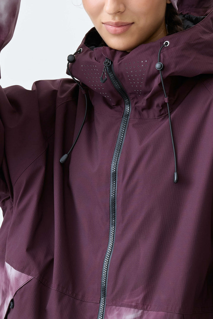 Women's Plum Noir Gradient Recycled Insulated Snow Jacket