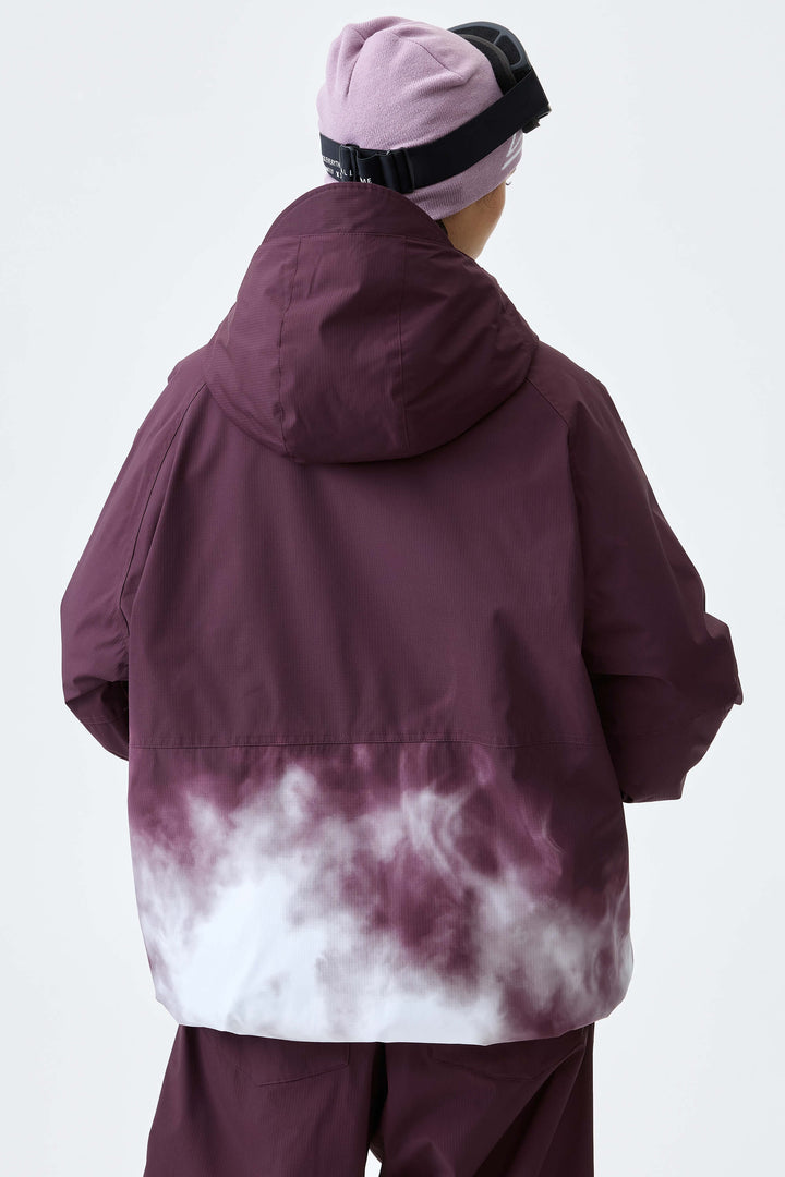Women's Plum Noir Gradient Recycled Insulated Snow Jacket