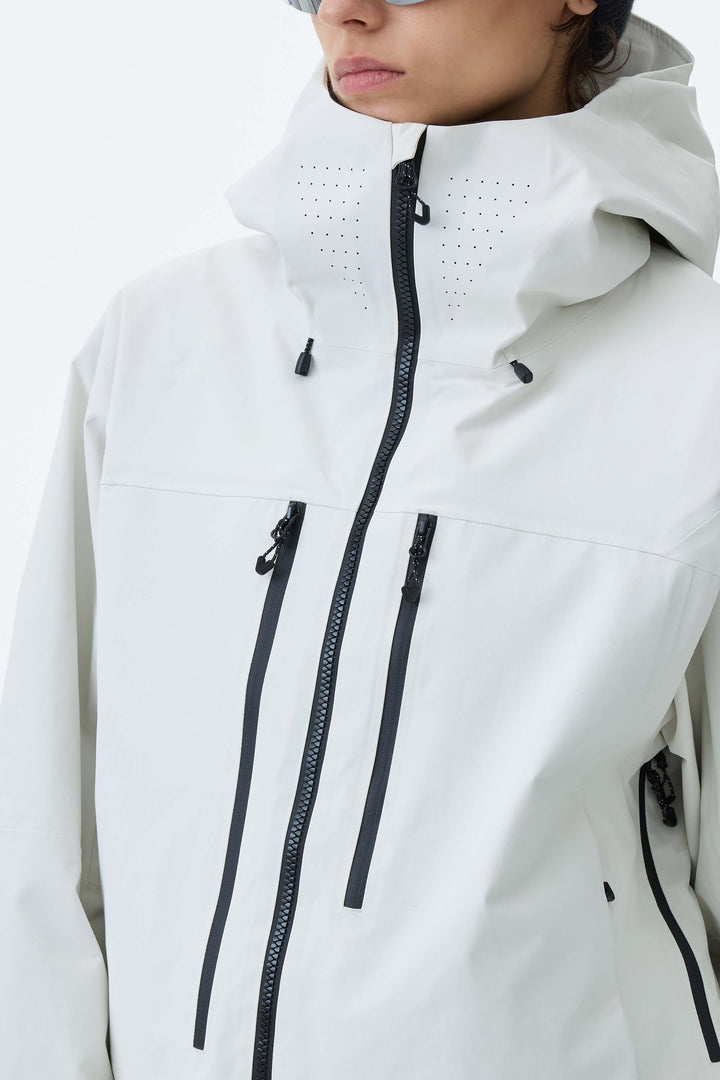 Women's Off White Alpine Shield 3L Utility Insulated Ski Jacket
