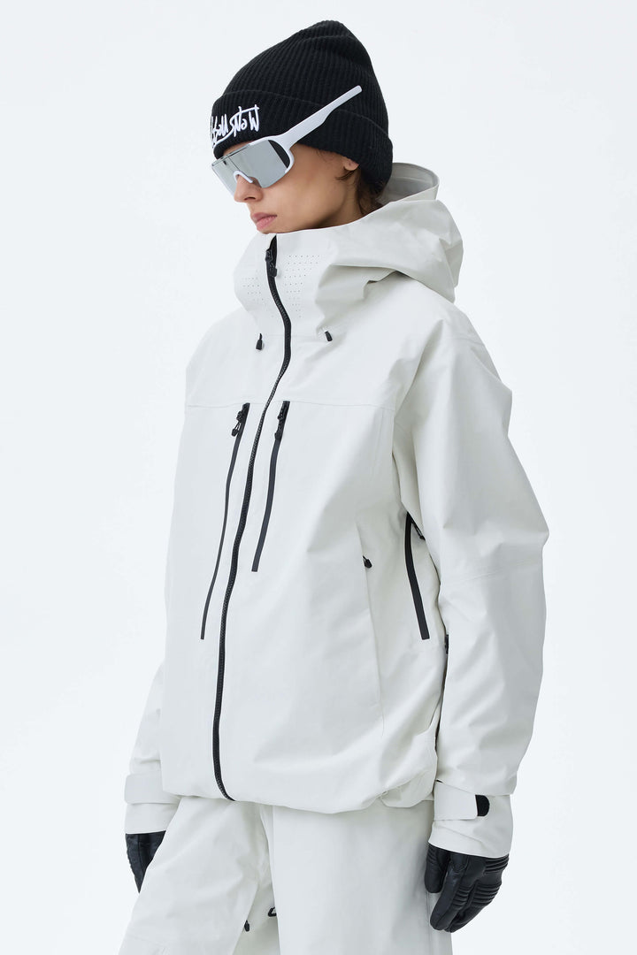 Women's Off White Alpine Shield 3L Utility Insulated Ski Jacket