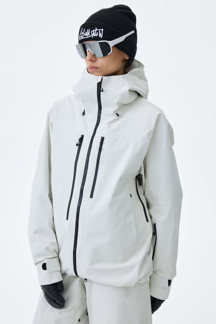 Women's Off White Alpine Shield 3L Utility Insulated Ski Jacket