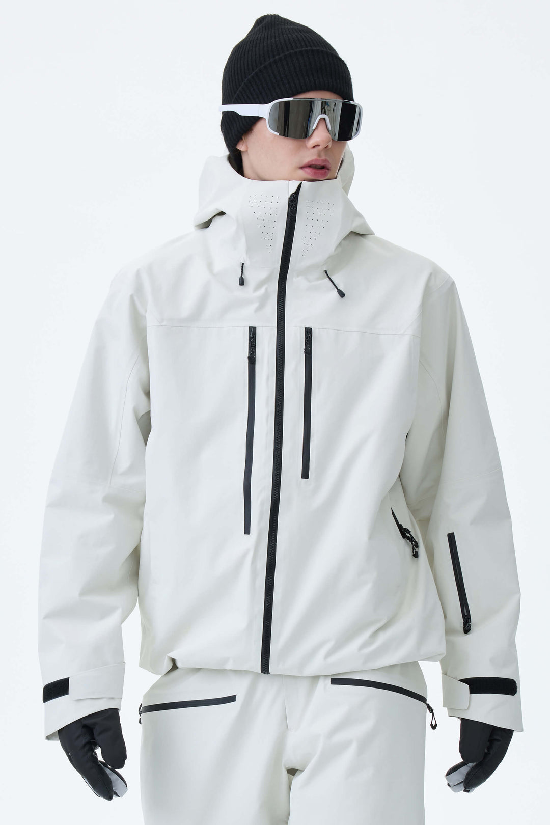 Men's Off White Alpine Shield 3L Utility Insulated Ski Jacket