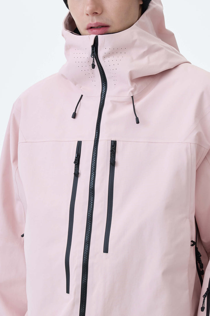 Men's Pink Alpine Shield 3L Utility Insulated Ski Jacket