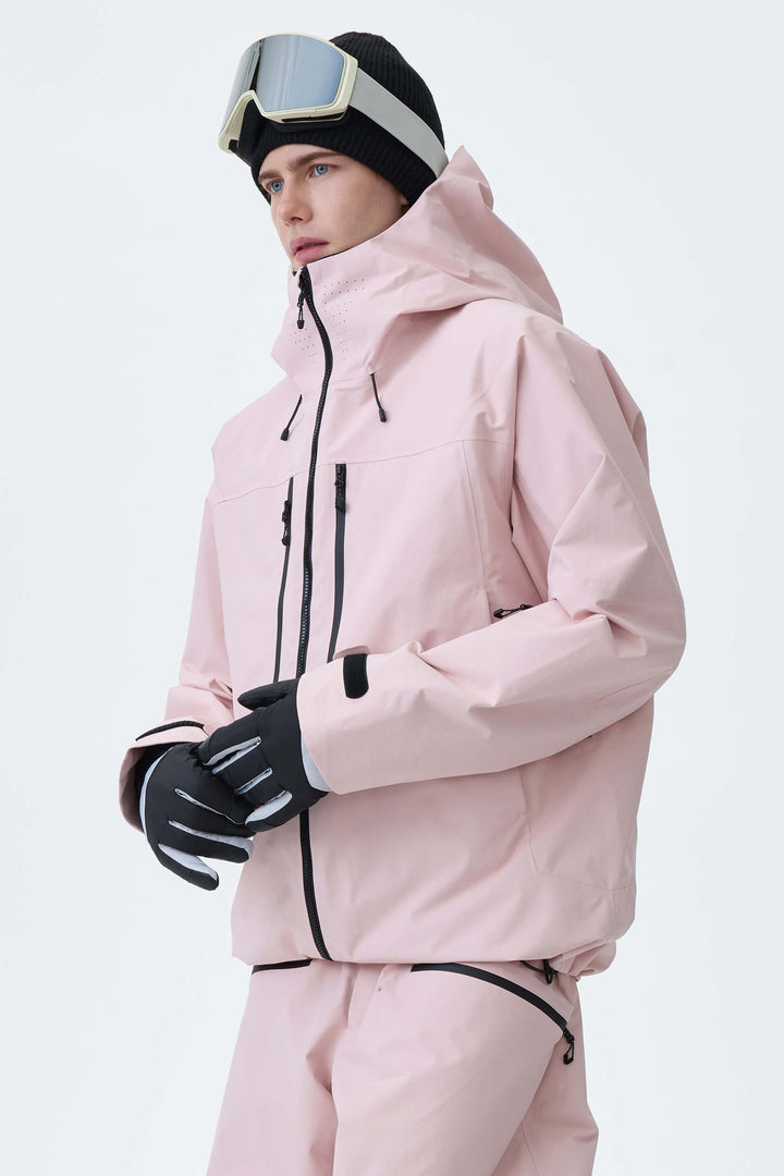 Men's Pink Alpine Shield 3L Utility Insulated Ski Jacket