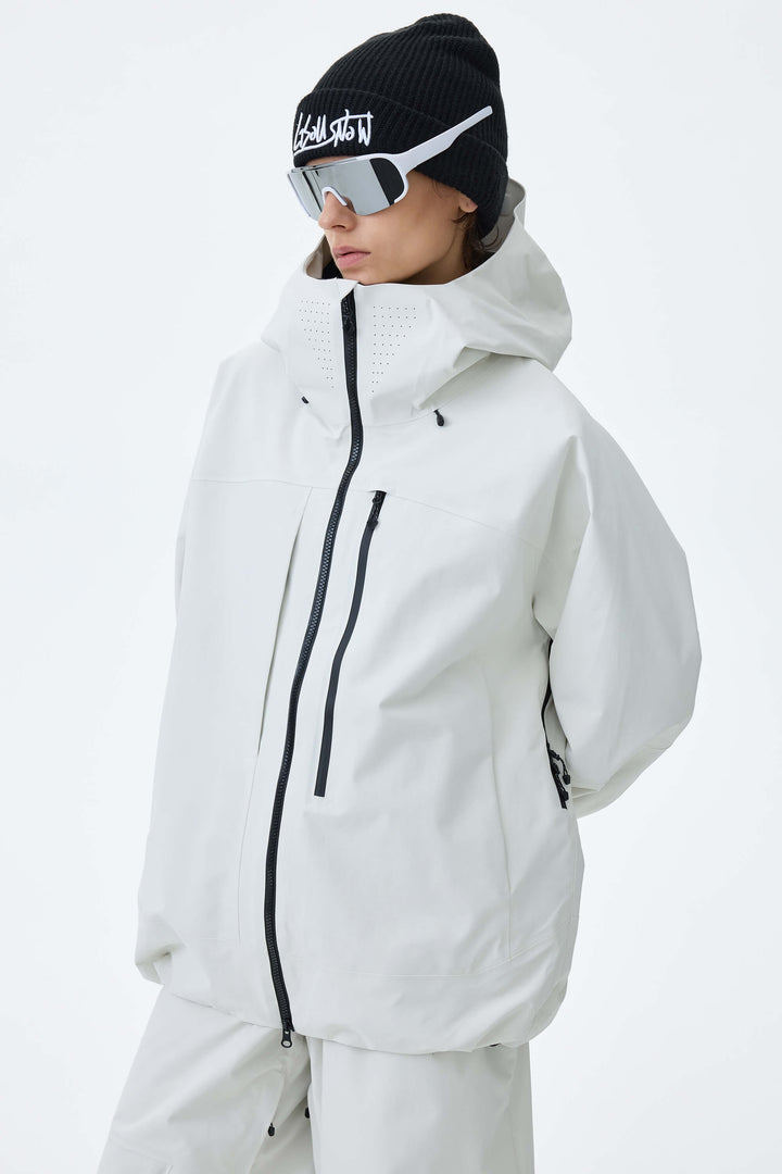 Women's Purple Alpine Shield 3L Asymmetric Insulated Ski Jacket