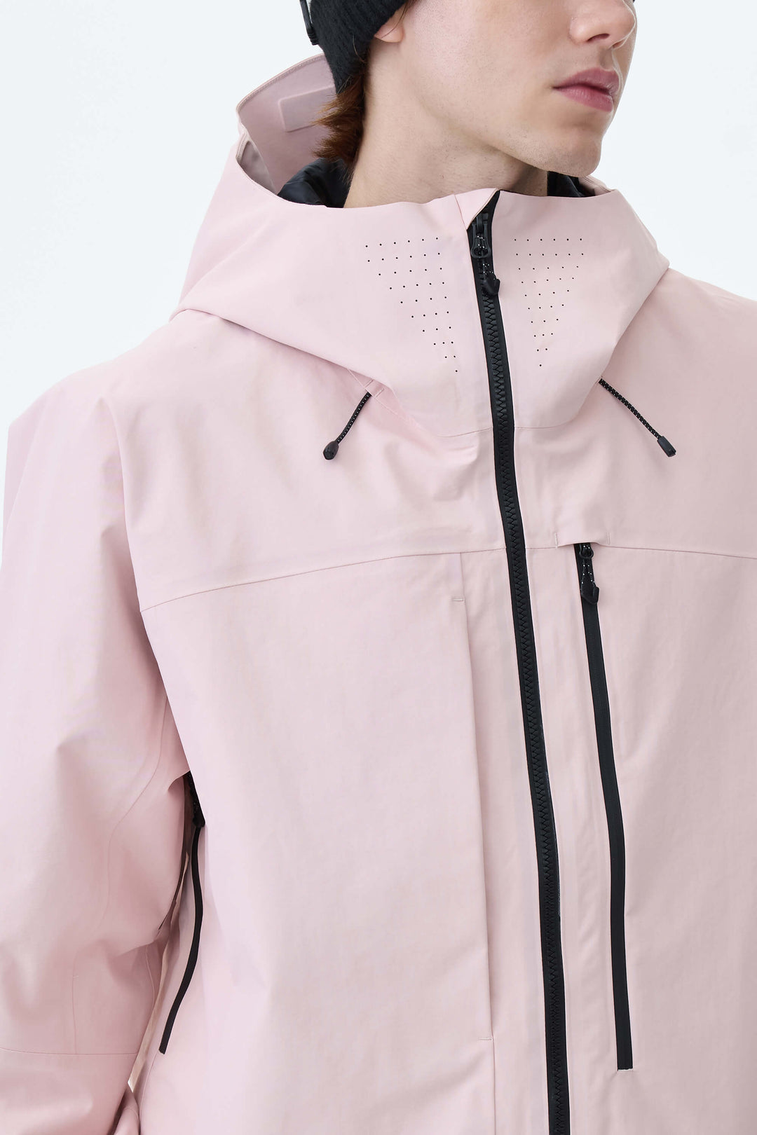 Men's Pink Alpine Shield 3L Asymmetric Insulated Ski Jacket