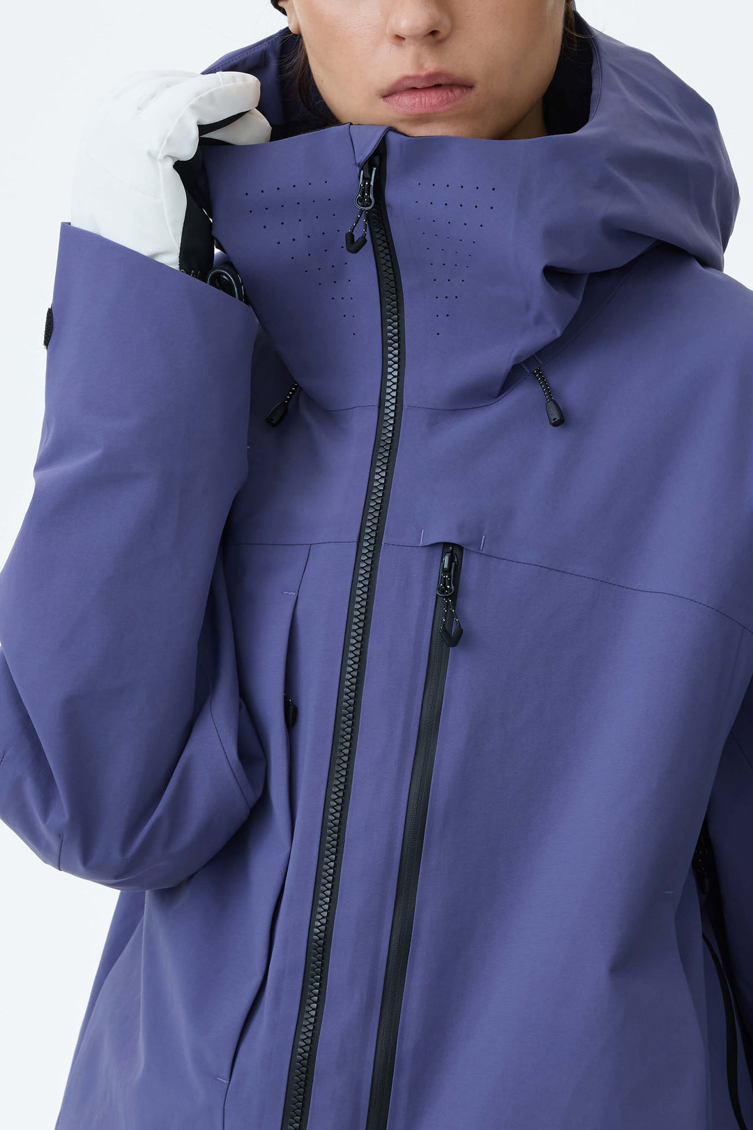 Women's Purple Alpine Shield 3L Asymmetric Insulated Ski Jacket