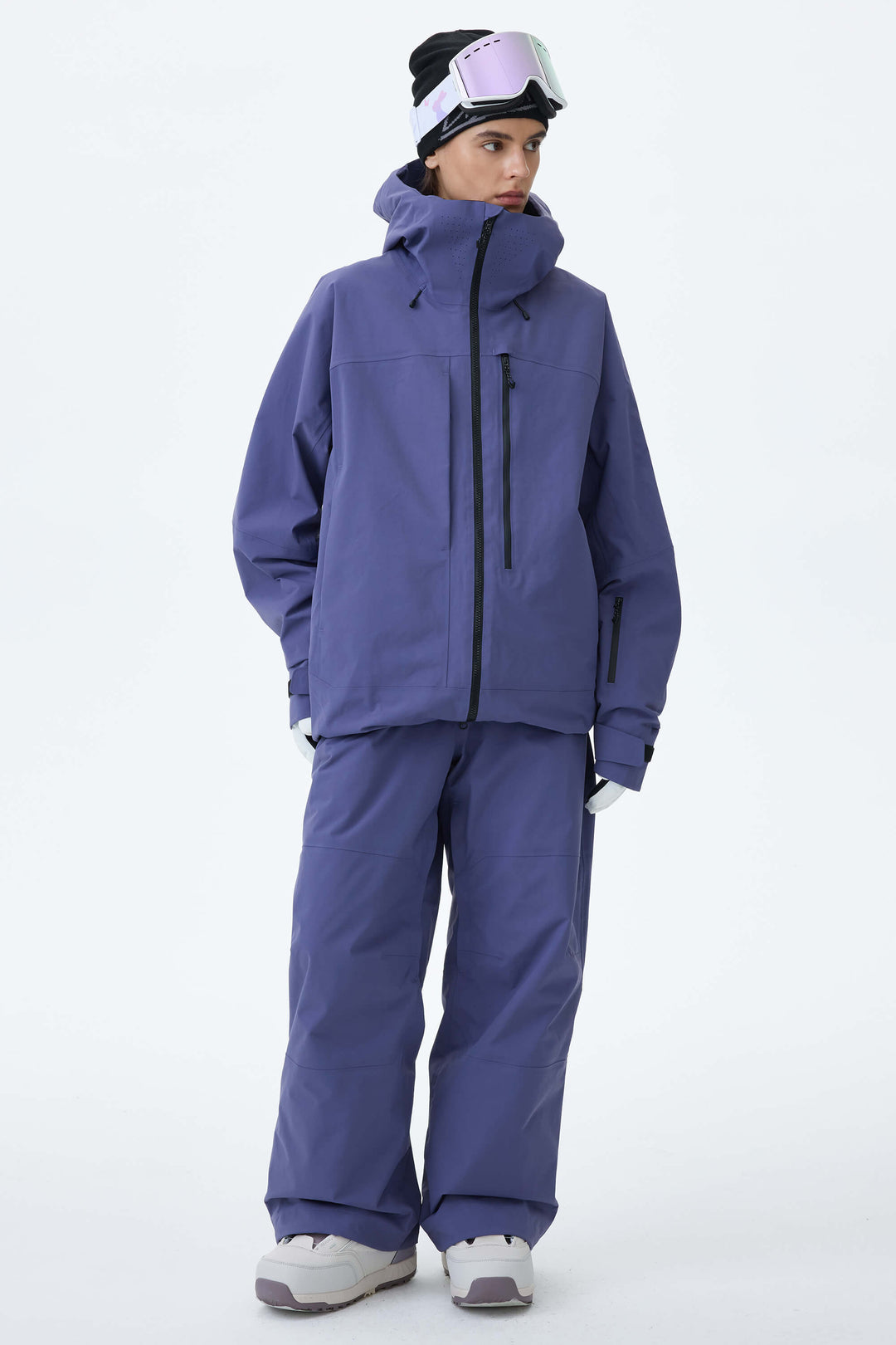 Women's Purple Alpine Shield 3L Asymmetric Insulated Ski Jacket