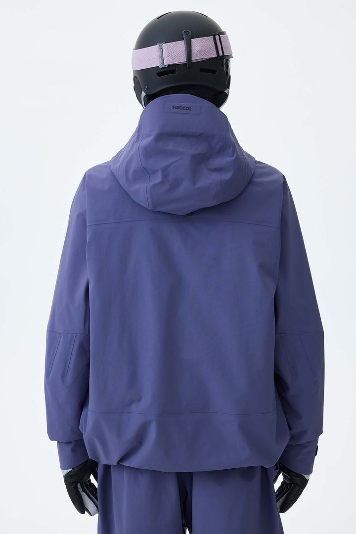 Men's Pink Alpine Shield 3L Asymmetric Insulated Ski Jacket