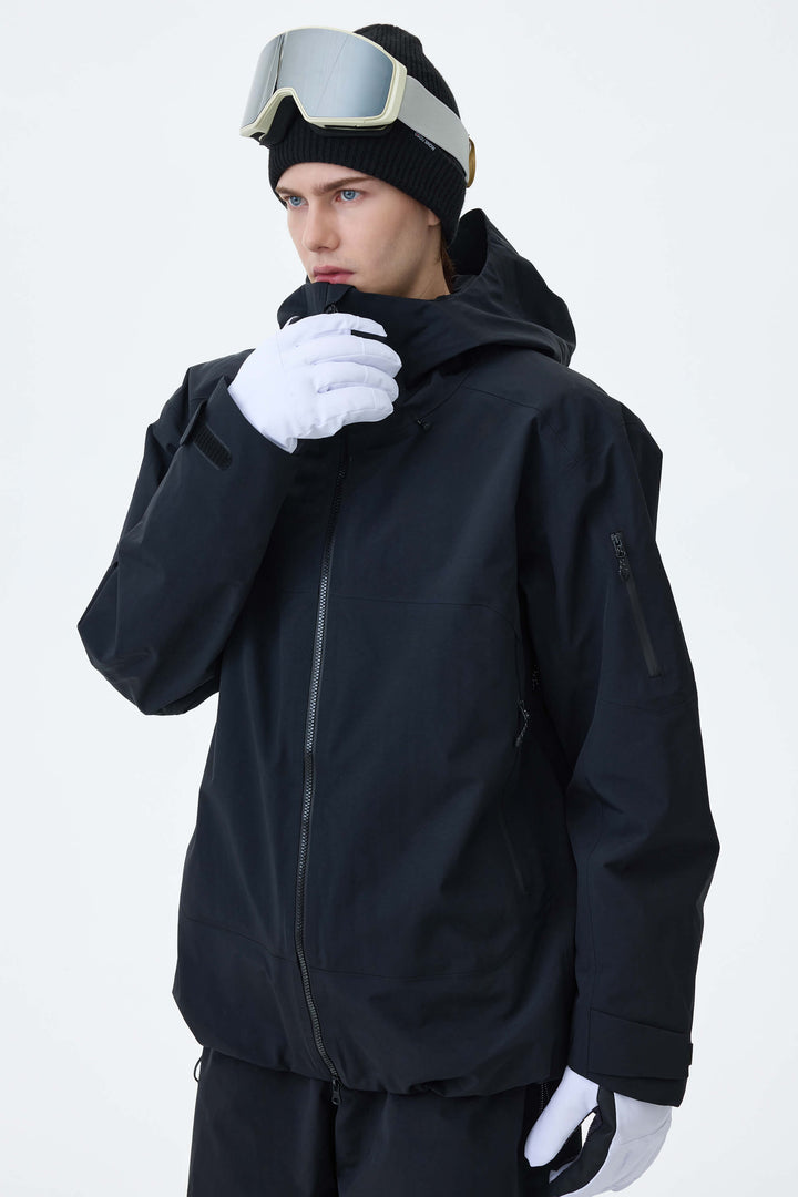 Men's Black Alpine Shield 3L Essential Insulated Ski Jacket