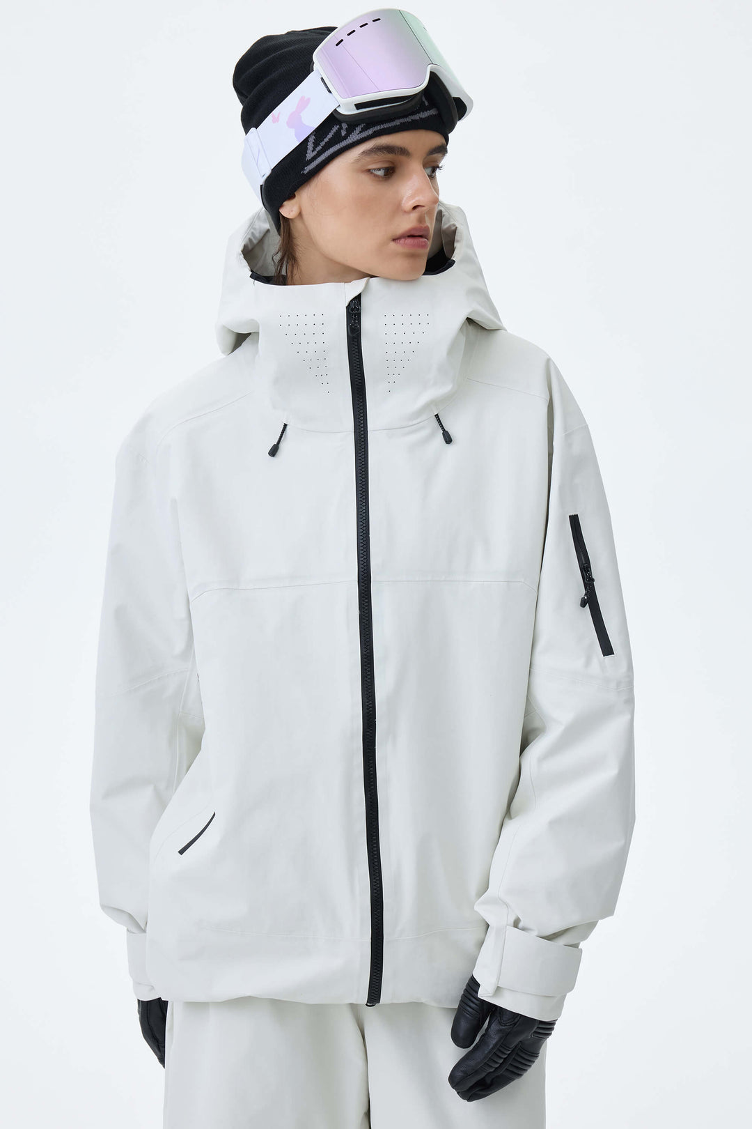 Women's Light Gray Alpine Shield 3L Essential Insulated Ski Jacket