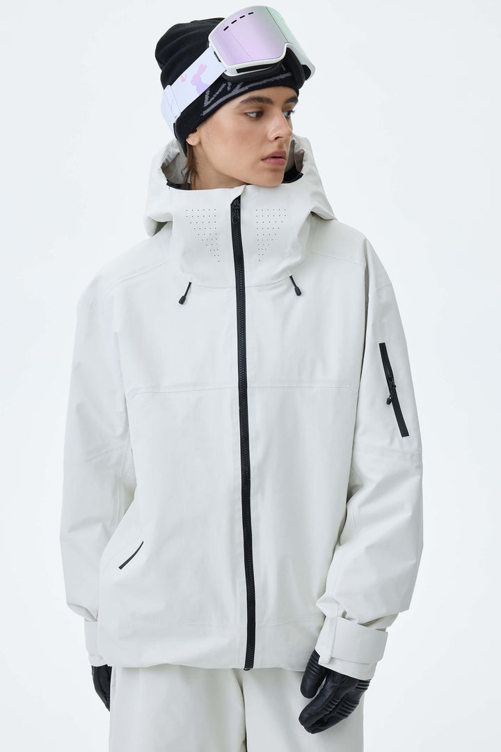 Women's Light Gray Alpine Shield 3L Essential Insulated Ski Jacket