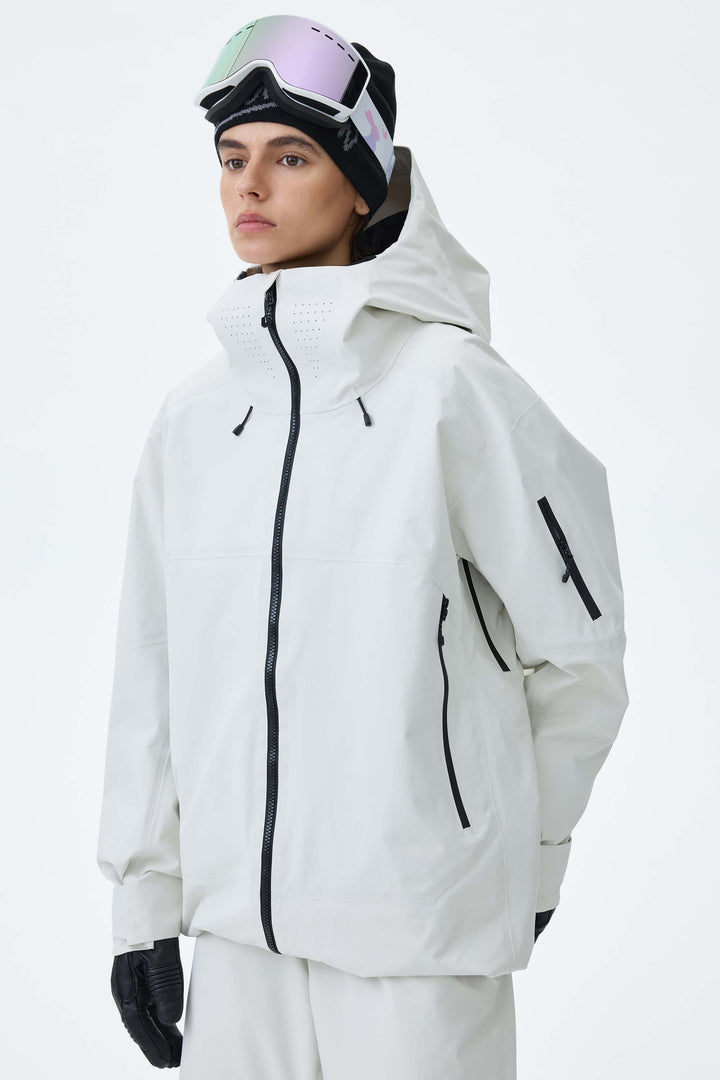 Women's Light Gray Alpine Shield 3L Essential Insulated Ski Jacket