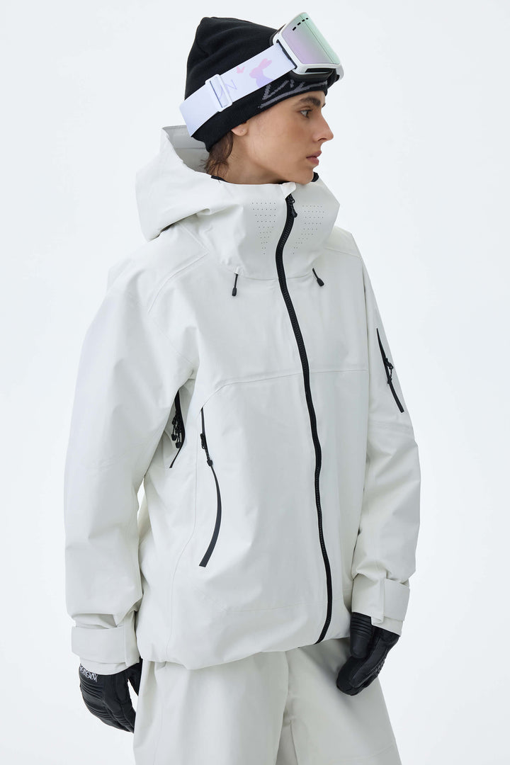 Women's Light Gray Alpine Shield 3L Essential Insulated Ski Jacket