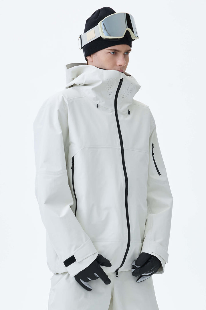 Men's Light Gray Alpine Shield 3L Essential Insulated Ski Jacket