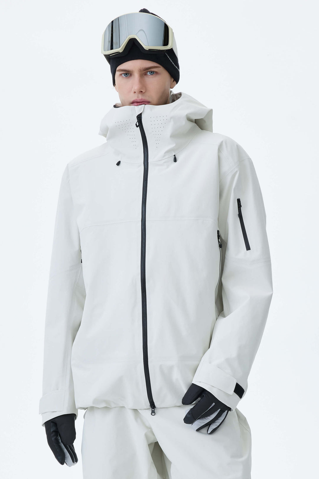 Men's Light Gray Alpine Shield 3L Essential Insulated Ski Jacket