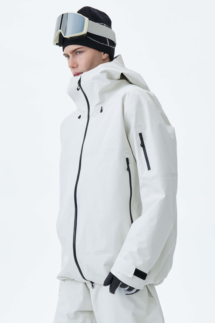 Men's Light Gray Alpine Shield 3L Essential Insulated Ski Jacket