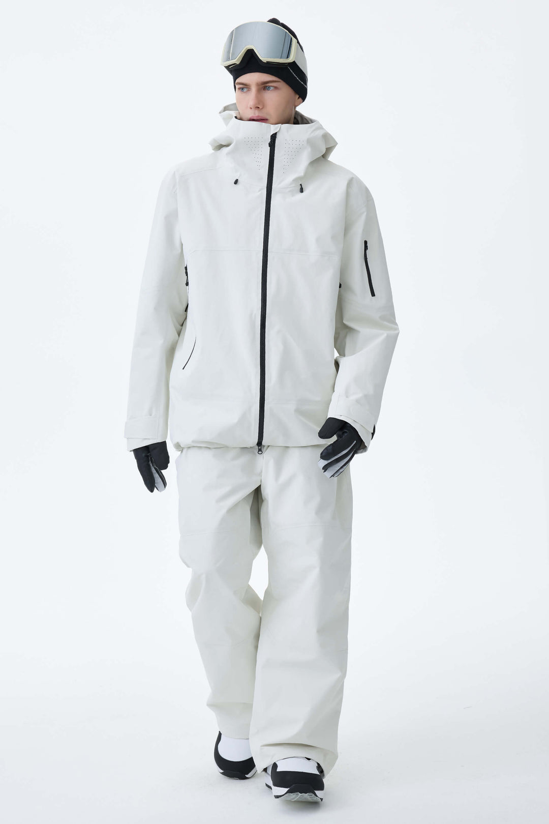Men's Light Gray Alpine Shield 3L Essential Insulated Ski Jacket