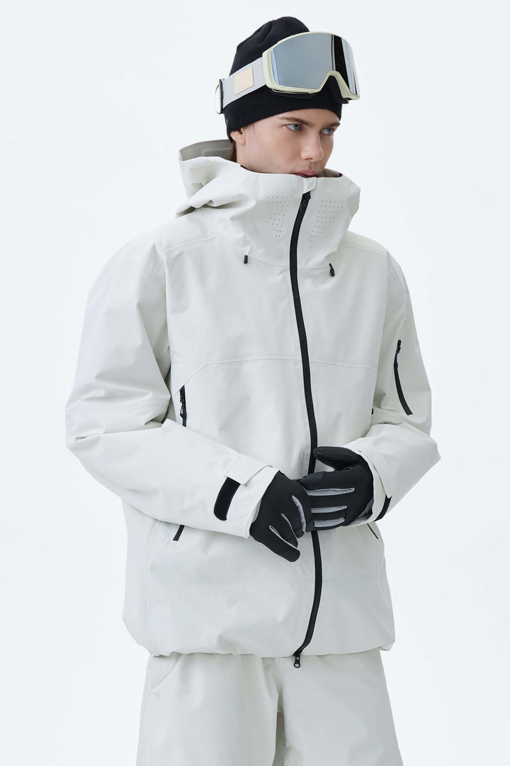 Men's Light Gray Alpine Shield 3L Essential Insulated Ski Jacket
