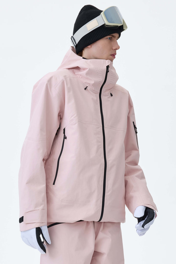 Men's Pink Alpine Shield 3L Essential Insulated Ski Jacket