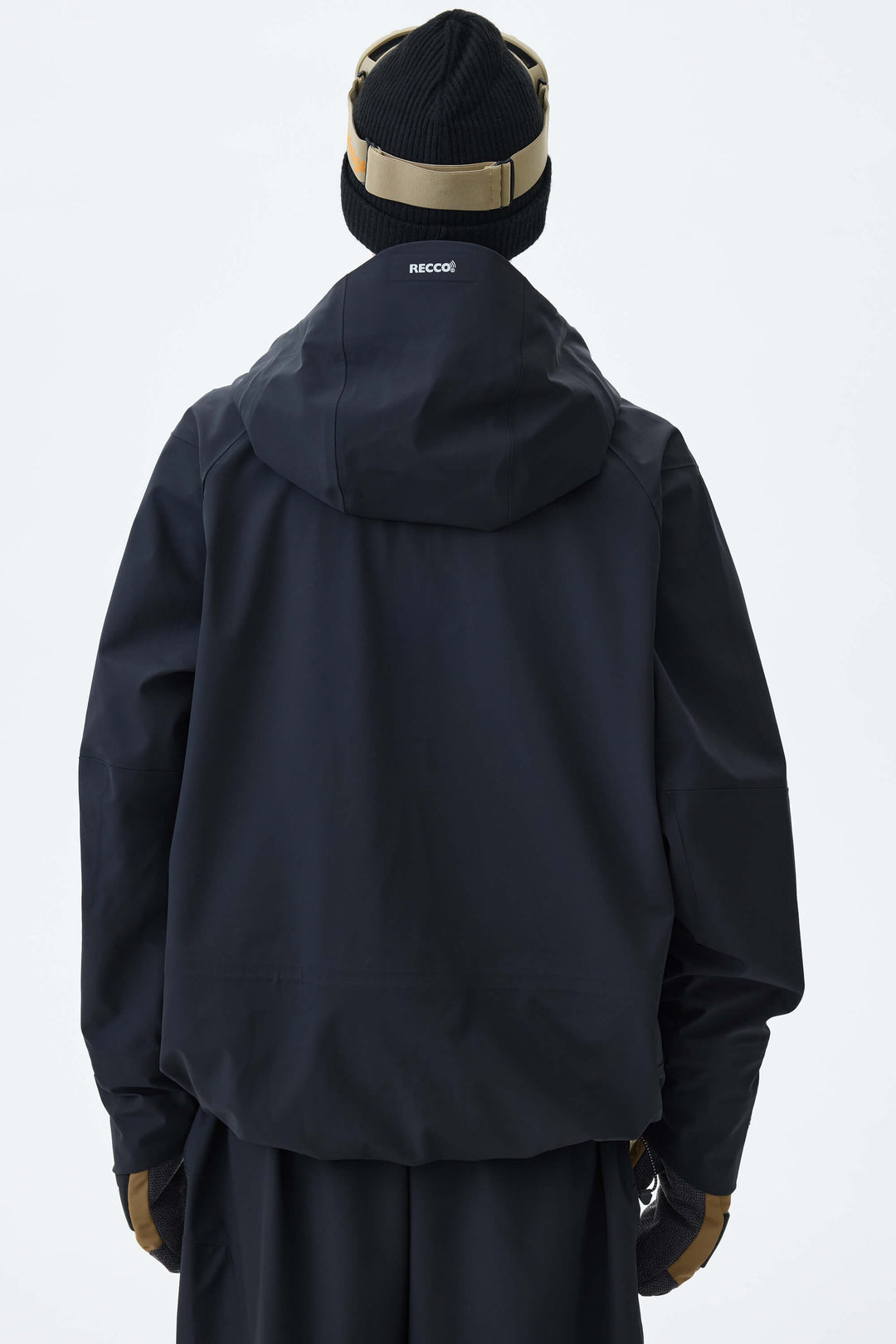 Men's Black 3L Technical Hardshell Snow Jacket