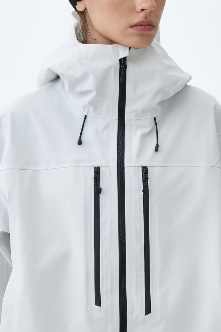 Women's Off White 3L Technical Hardshell Snow Jacket