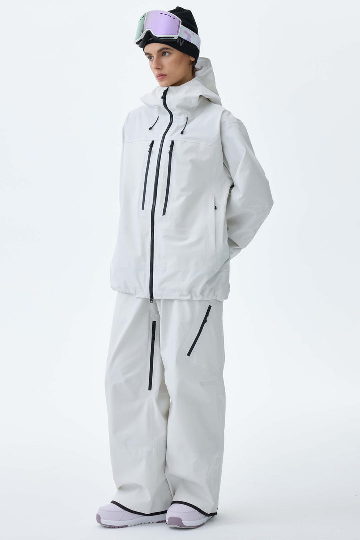 Women's Off White 3L Technical Hardshell Snow Jacket