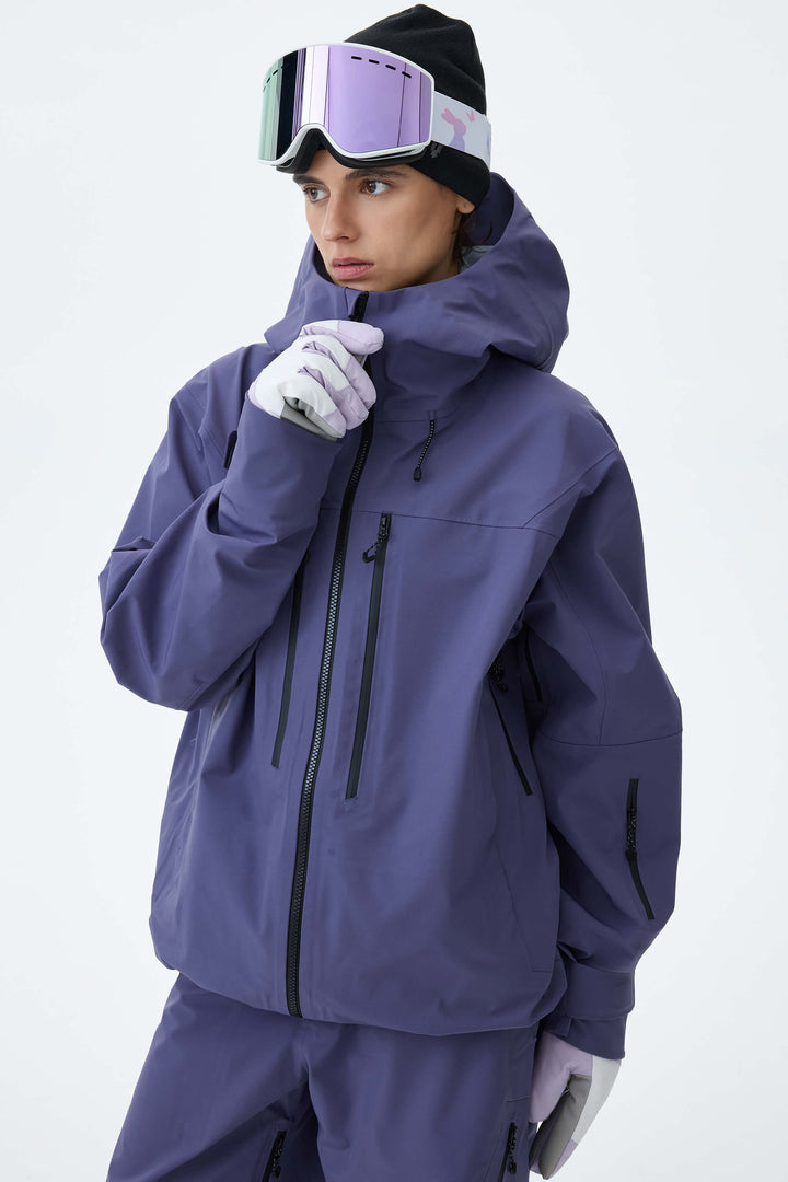 Women's Violet 3L Technical Hardshell Snow Jacket