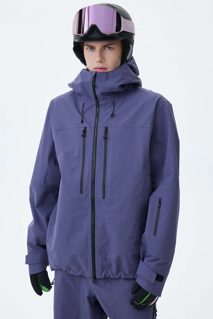 Men's Violet 3L Technical Hardshell Snow Jacket