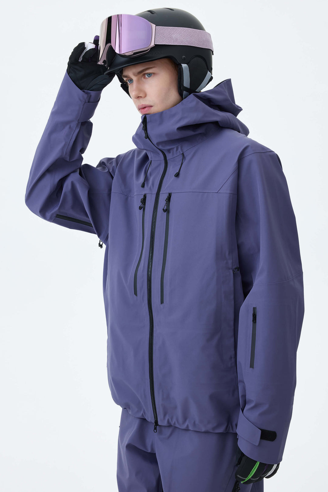 Men's Violet 3L Technical Hardshell Snow Jacket