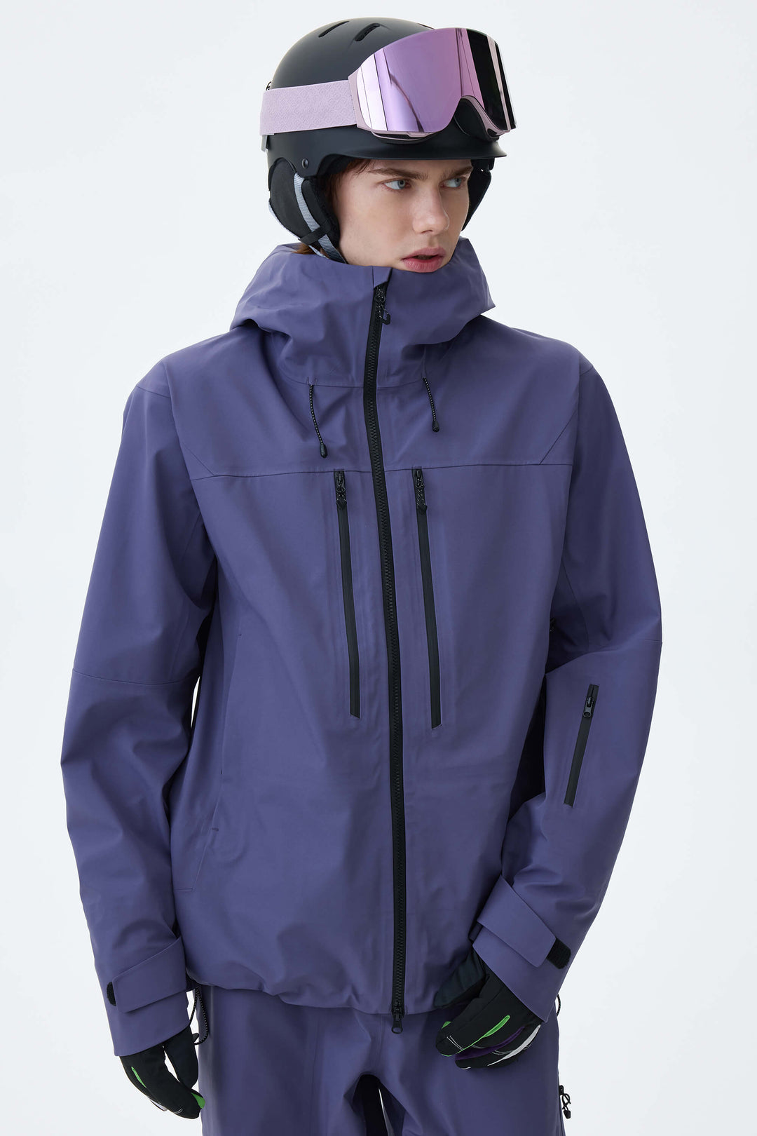 Men's Violet 3L Technical Hardshell Snow Jacket