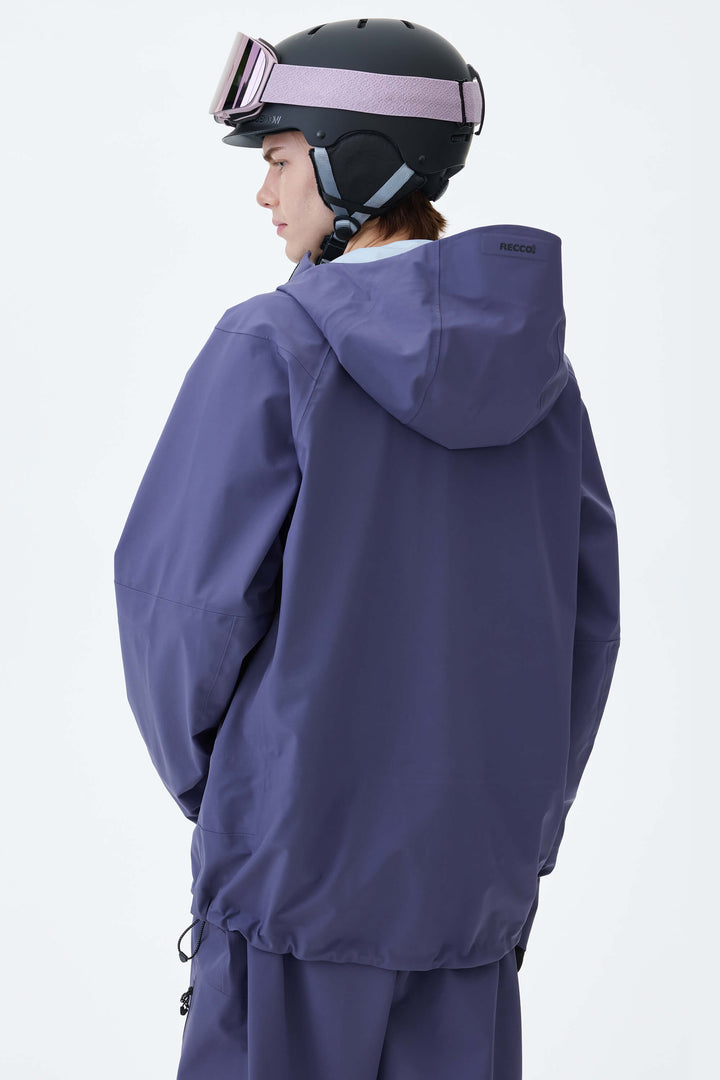 Men's Violet 3L Technical Hardshell Snow Jacket