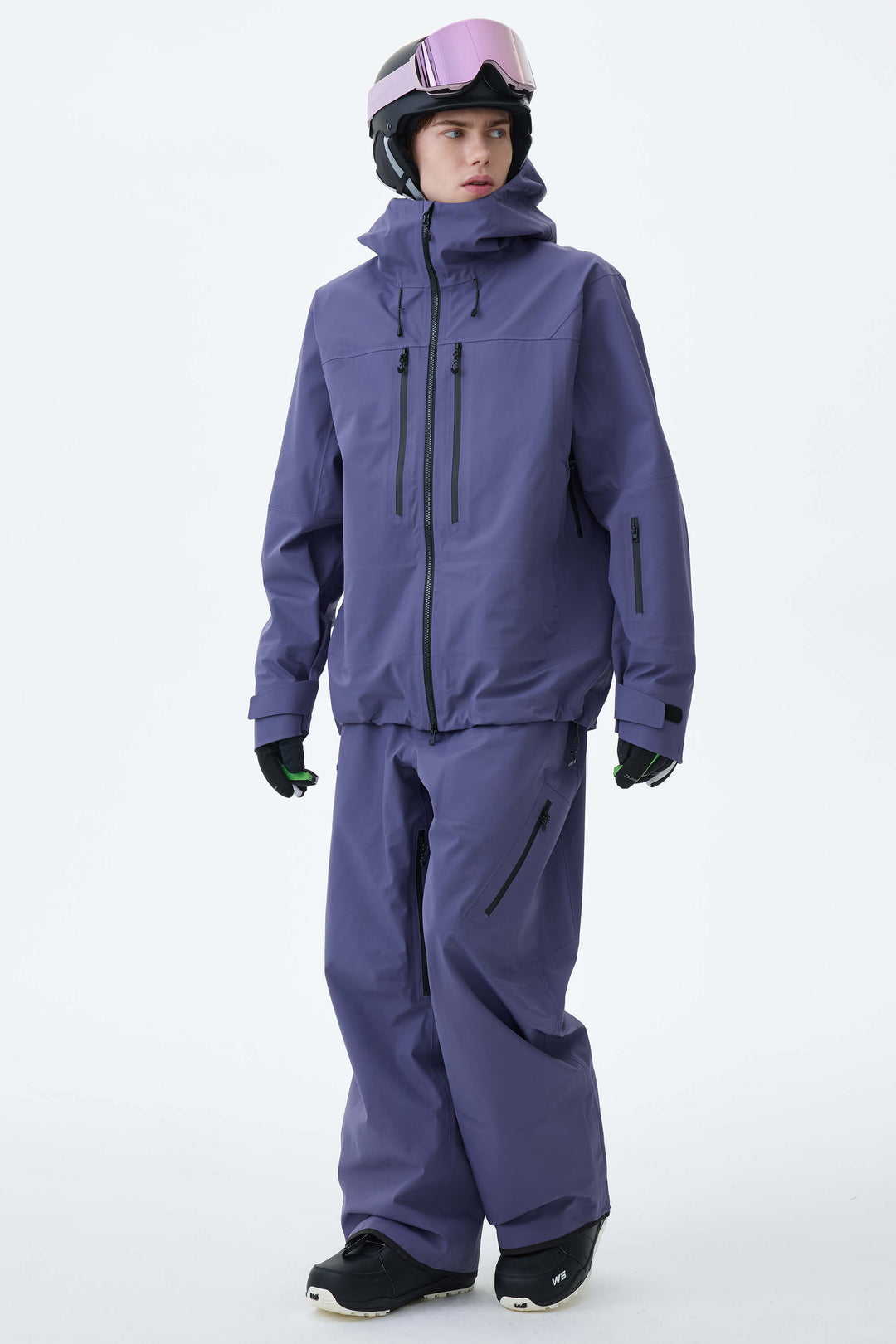 Men's Violet 3L Technical Hardshell Snow Jacket