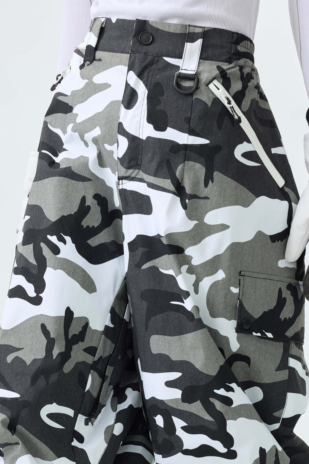 Women's Frost Camo Baggy Wear-resistant Waterproof Snow Pants