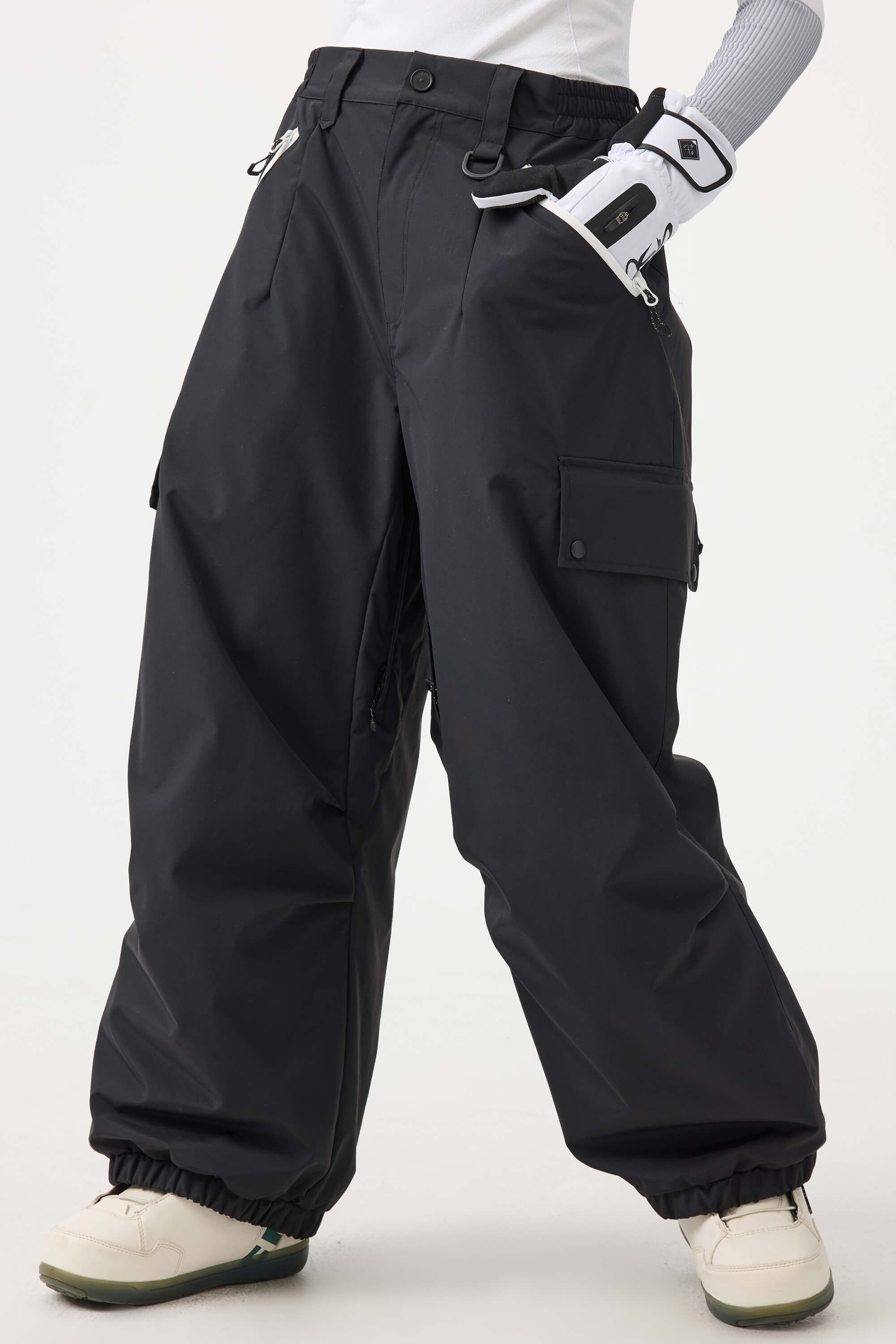 Women's Coffee Baggy Wear-resistant Waterproof Snow Pants – GSou Snow