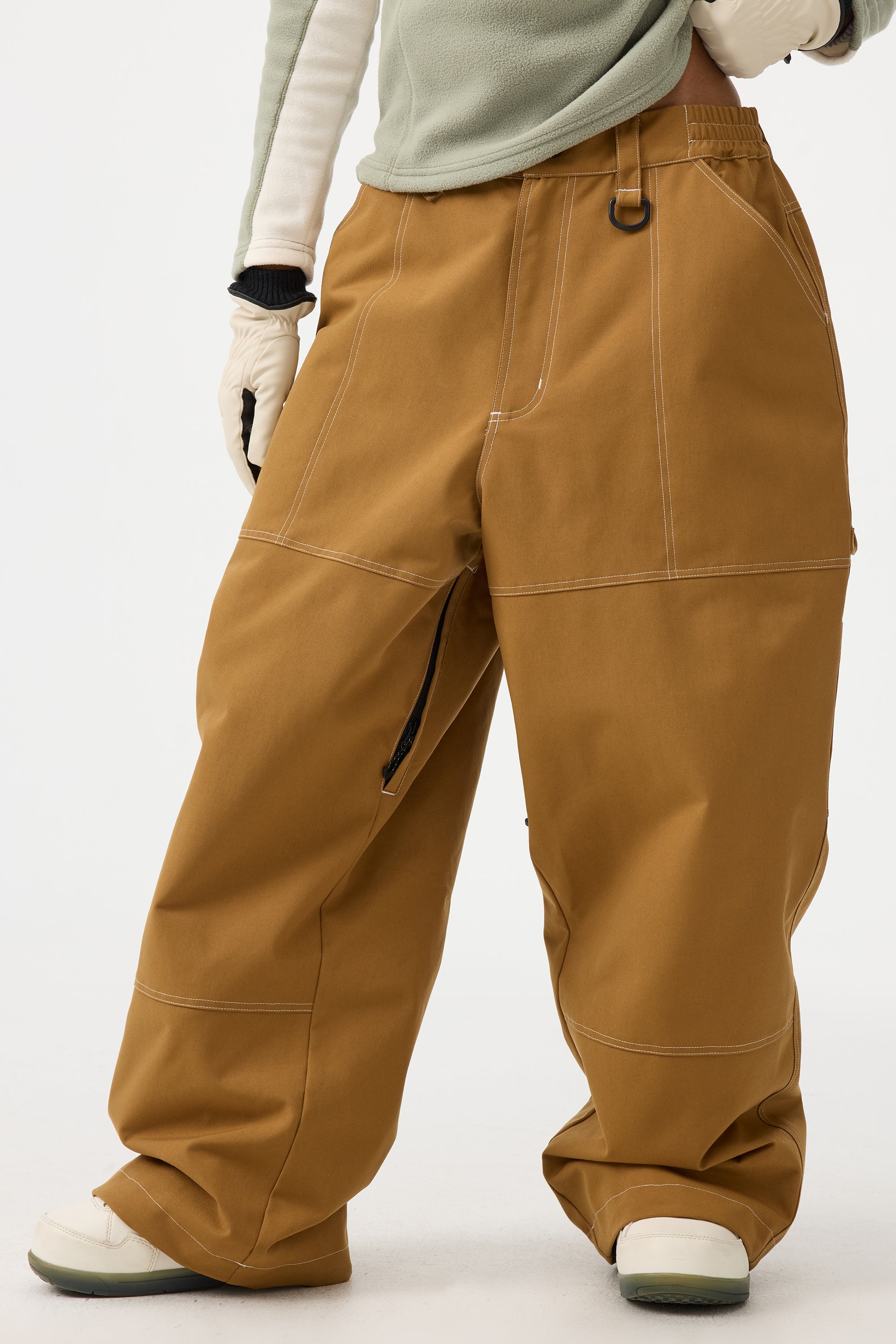 Women's Black Baggy Oxford Workwear Snow Pants – GSou Snow