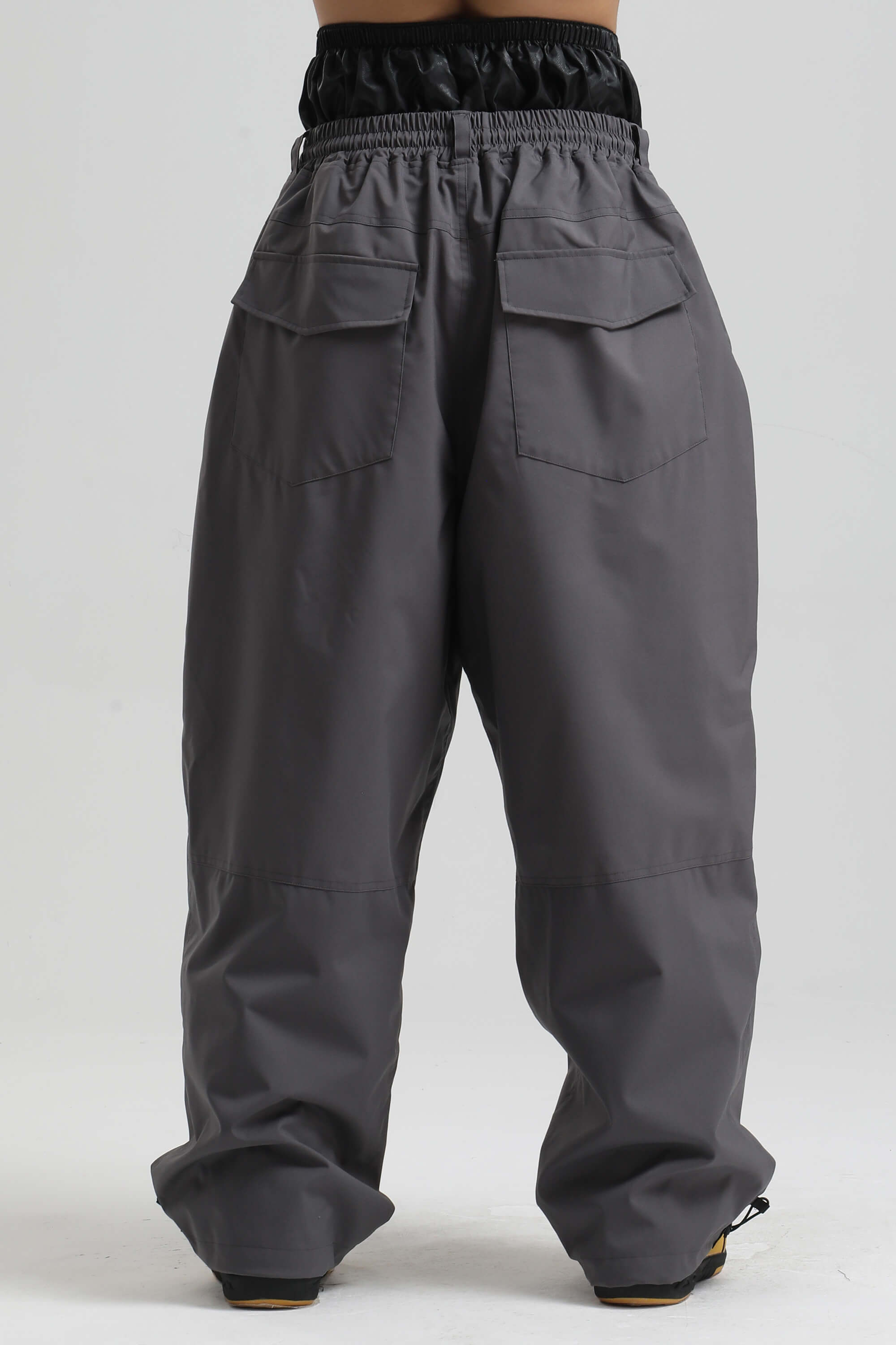 メンズ ダークグレー バギー 紐付き 耐久性 スノーパンツ – GSou Snow