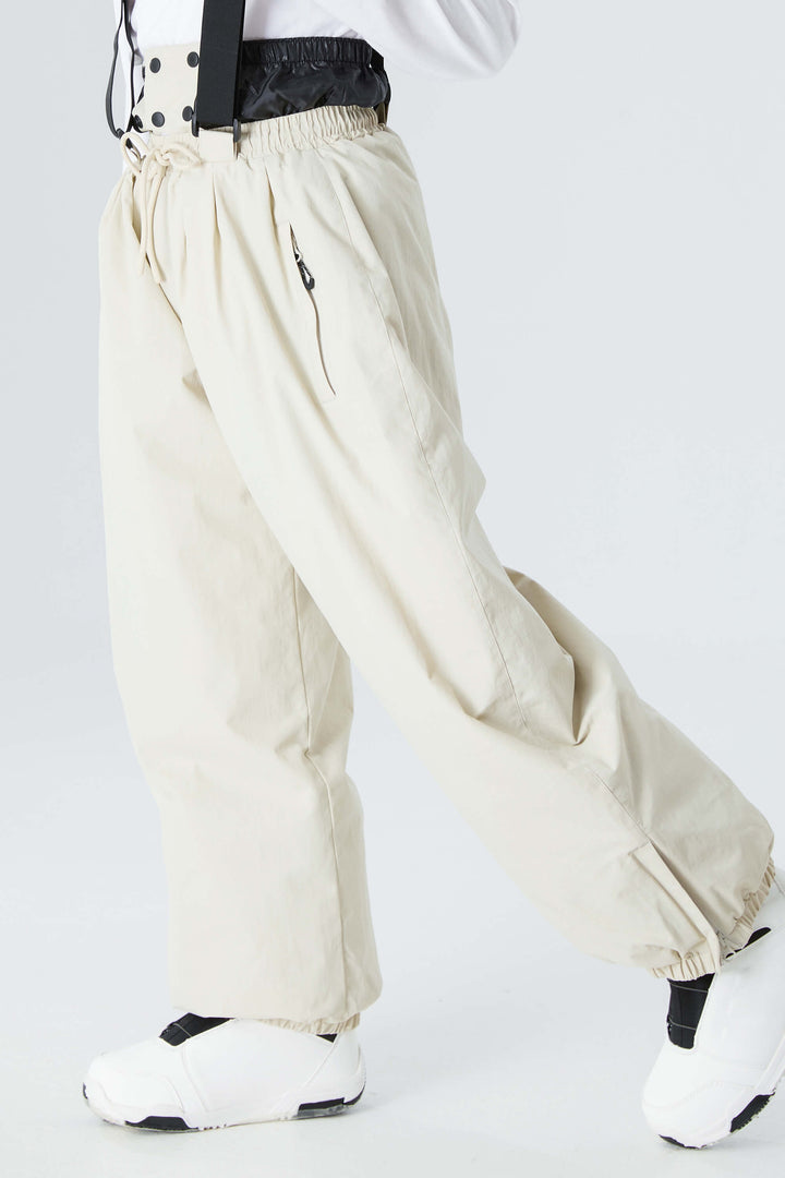 Boys' Off White Waterproof Balloon Snow Pants