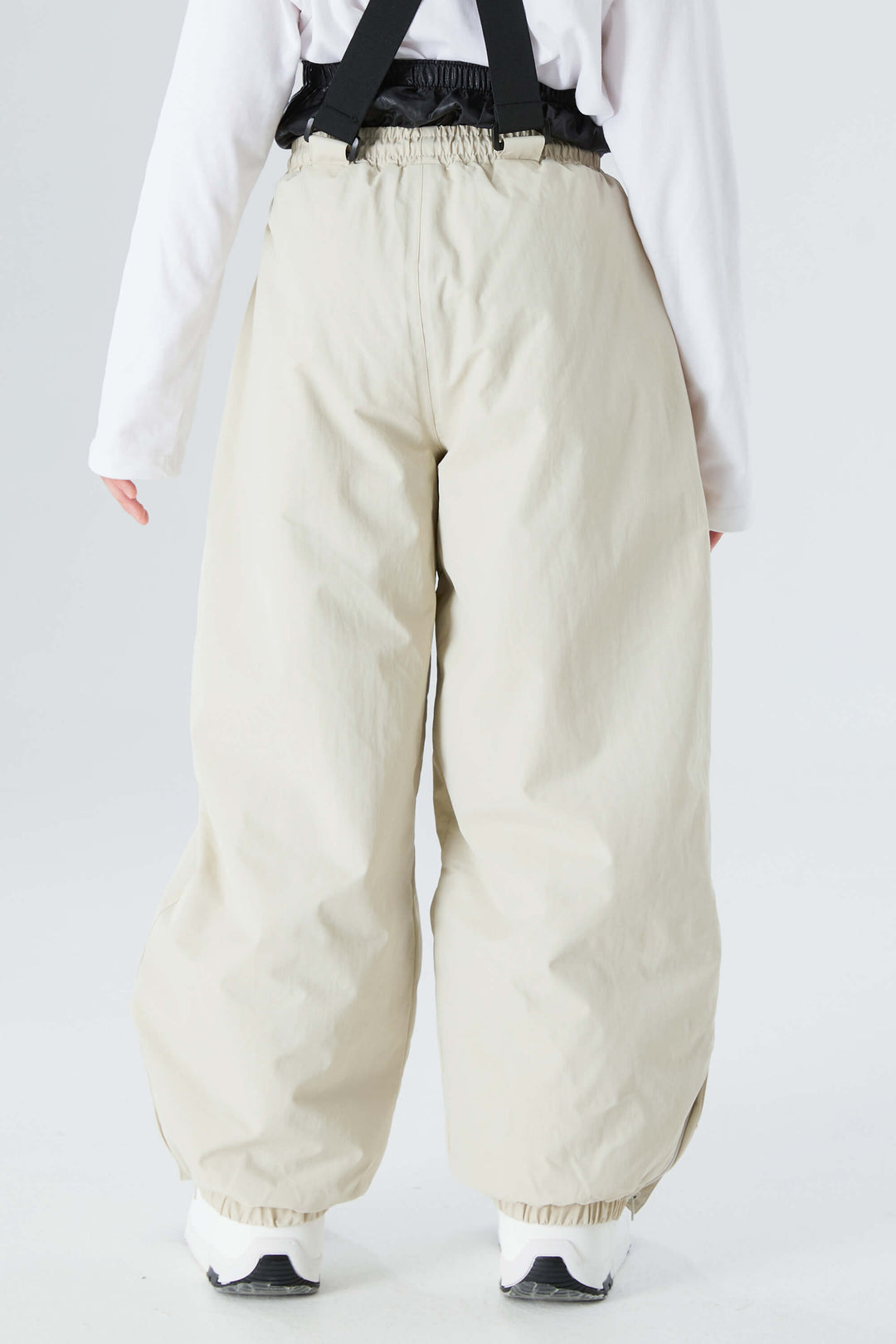 Boys' Off White Waterproof Balloon Snow Pants