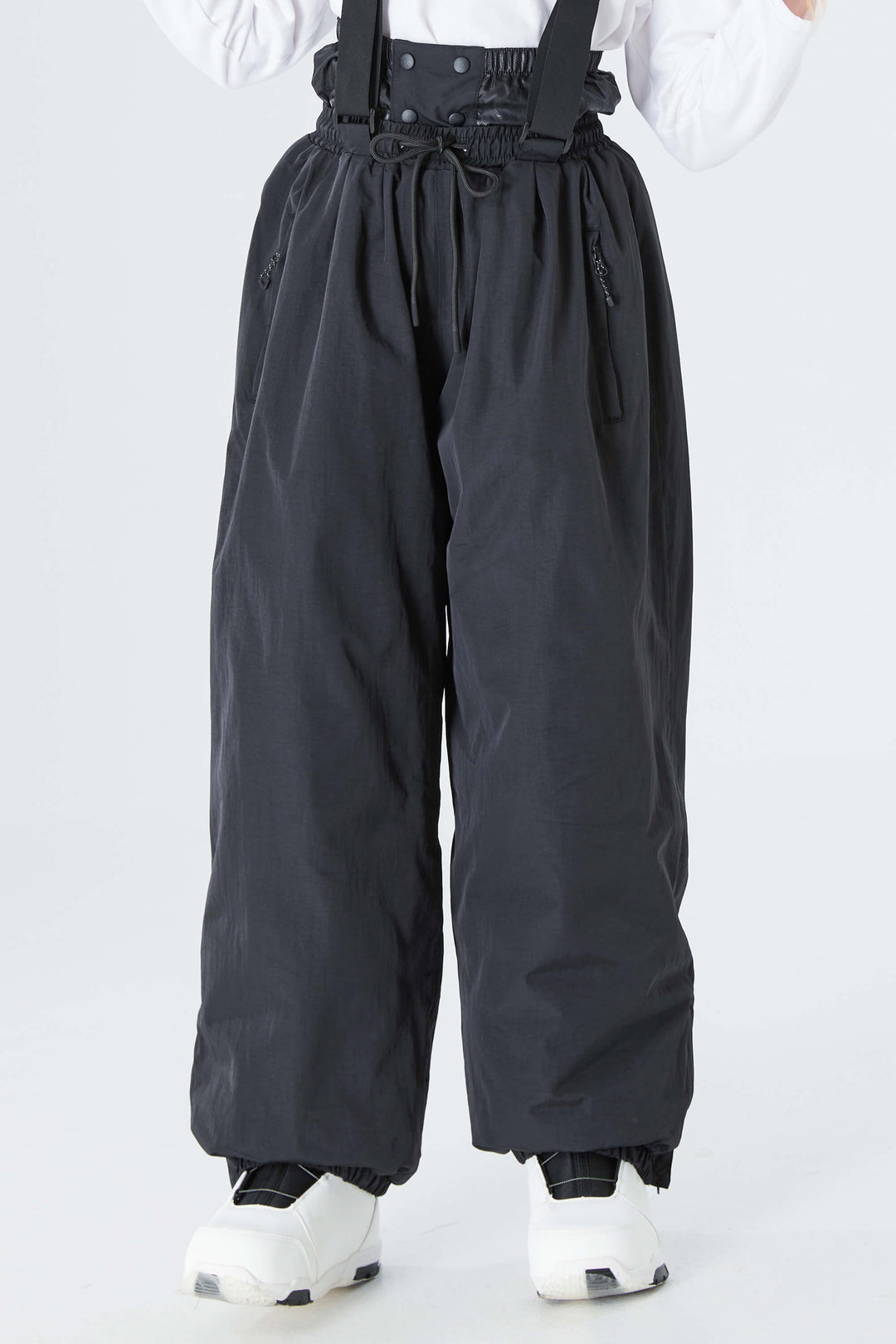 Girls' Brown Waterproof Balloon Snow Pants