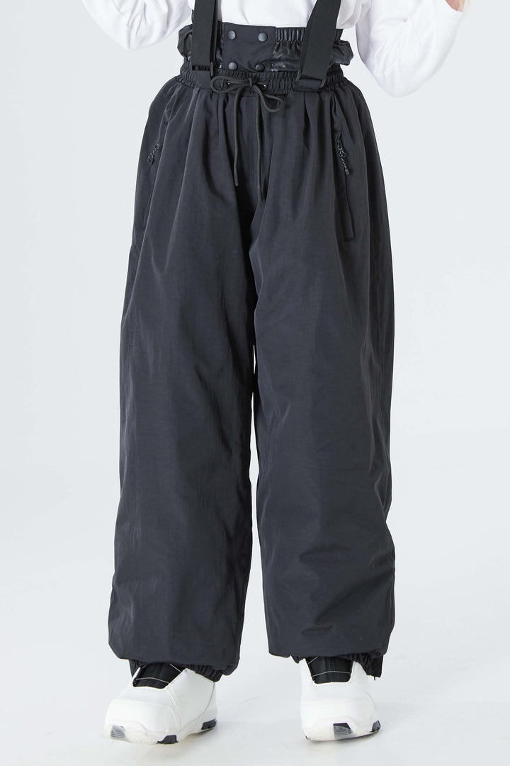 Girls' Brown Waterproof Balloon Snow Pants